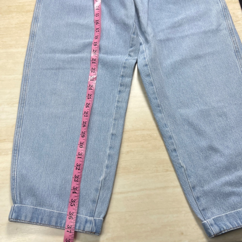 BDG Urban Outfitters Drew Baggy Pleated Jeans Light Wash Elastic Waist W28 L32 - Picture 12 of 12